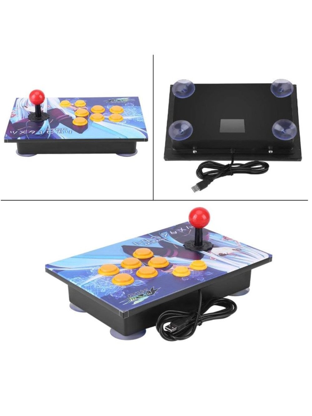USB Arcade Fight Stick Joystick - PC Gaming Controller - XIAO SHI MIN STORY
